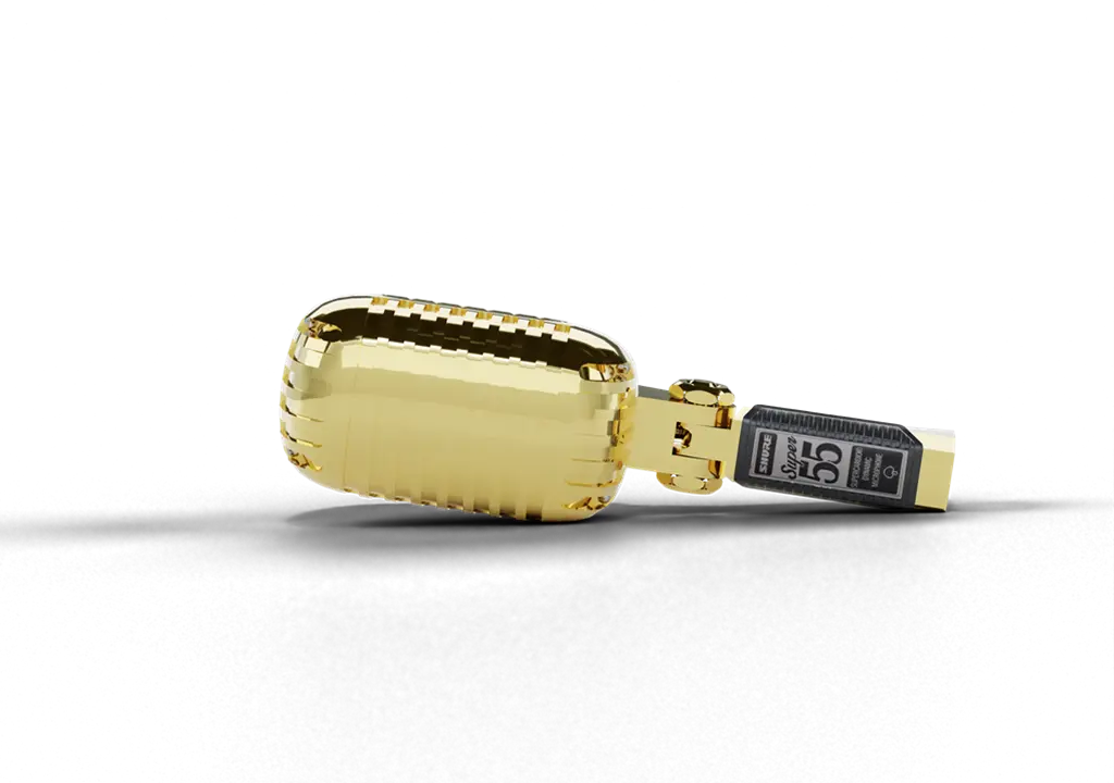 24k Gold SHURE SM55 Super Deluxe