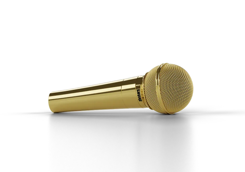 24k Gold Plated SHURE SM58