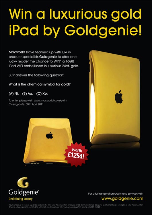 Goldgenie & Macworld Gold iPad Competition