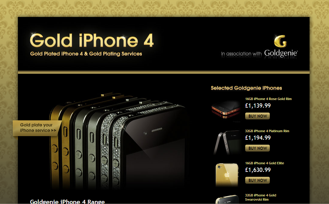 Gold iPhone by Goldgenie