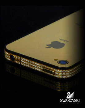 Gold iPhone 4 Swarovski Elite
