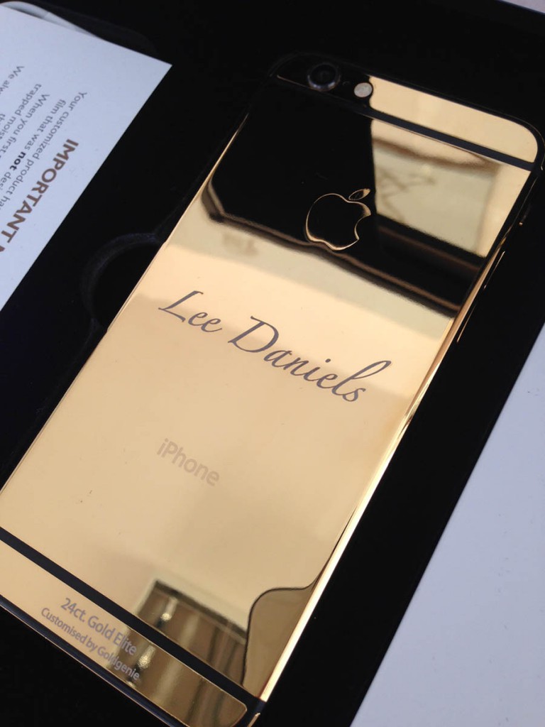 24k Gold Customised iPhone 6 Elite by Goldgenie for Lee Daniels