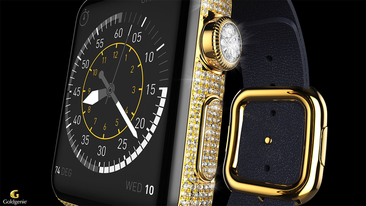 Diamond Apple Watch – Goldgenie folks your Apple Watch is an 18K gold