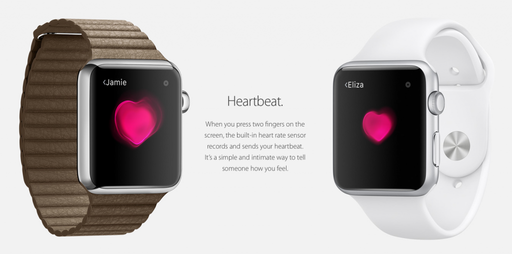 Apple Watch Heartbeat, Image Source: Apple.com