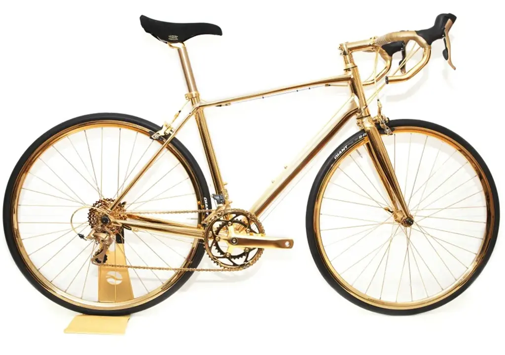 24K Gold Mens Racing Bike 3 1 2