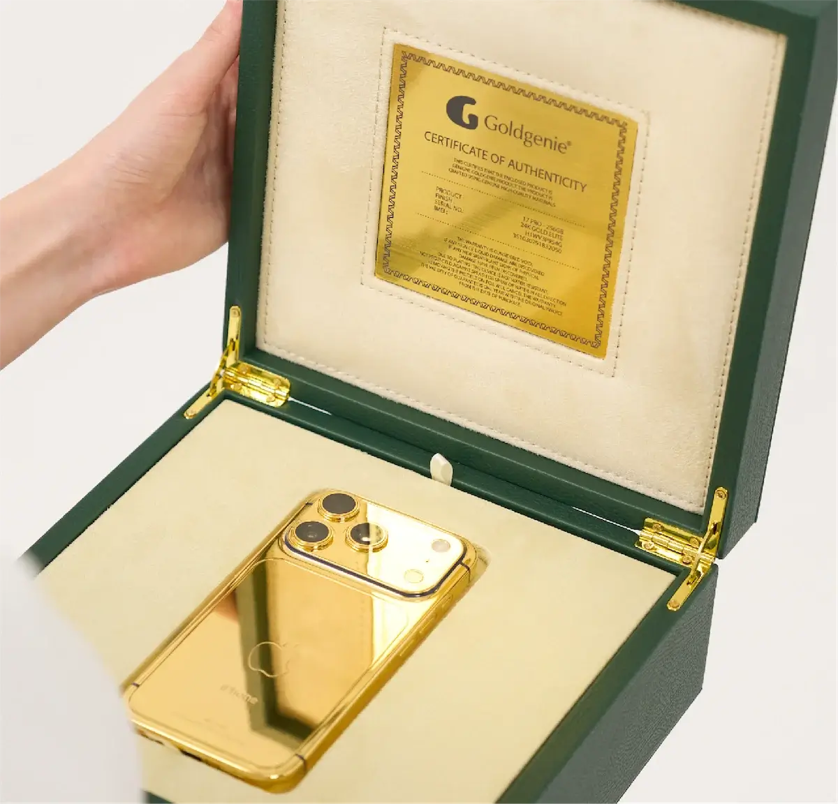24k gold iPhone finish