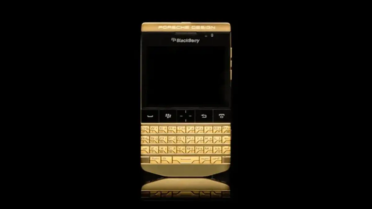 Luxury Phone Gold BlackBerry Porsche