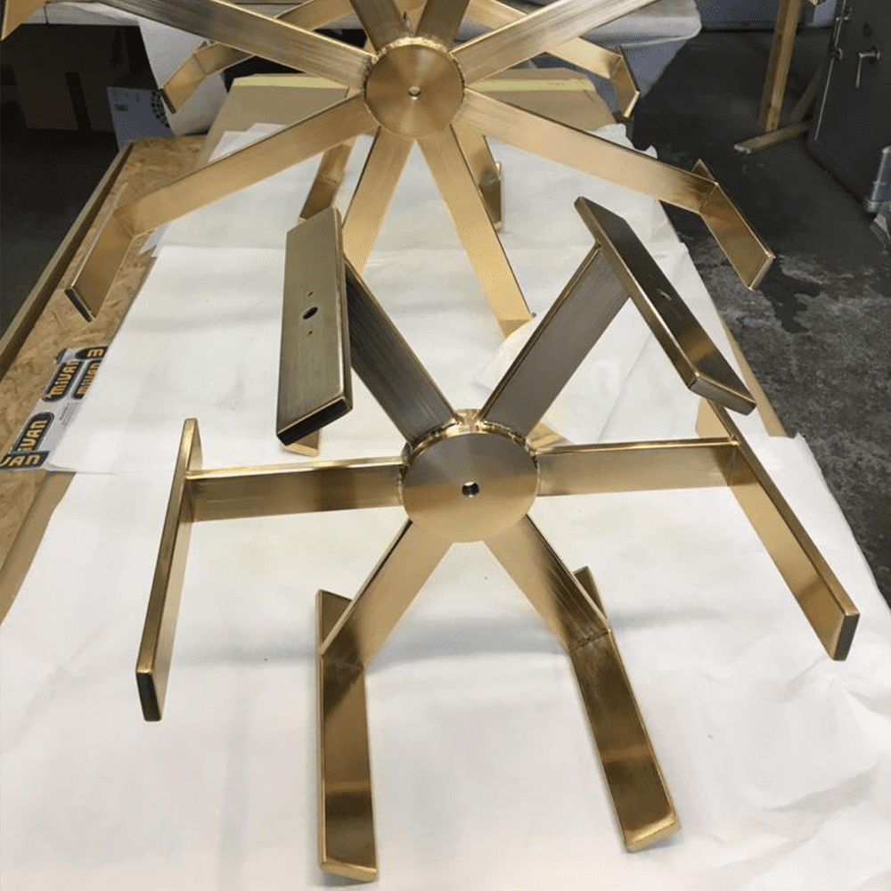 Gold plated ornaments and decorative pieces