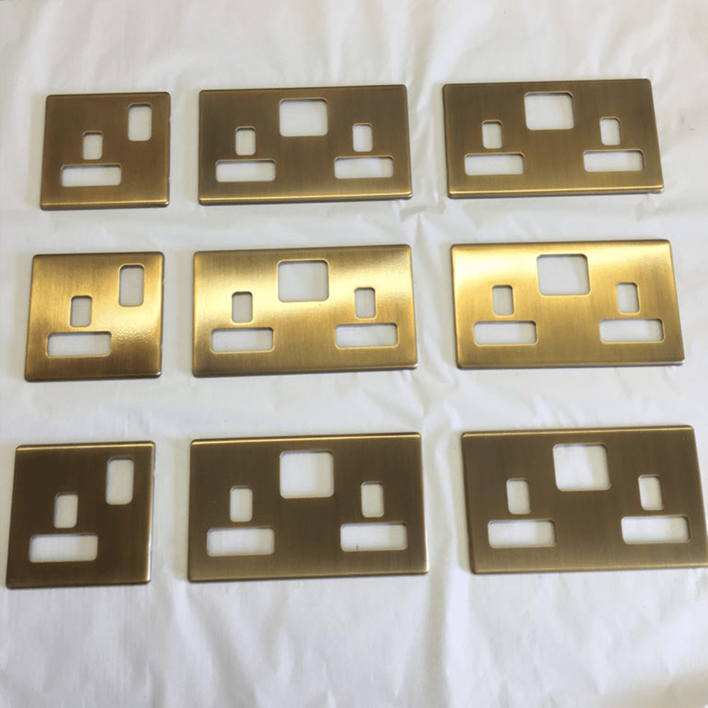 Gold plated light fittings for luxury interiors