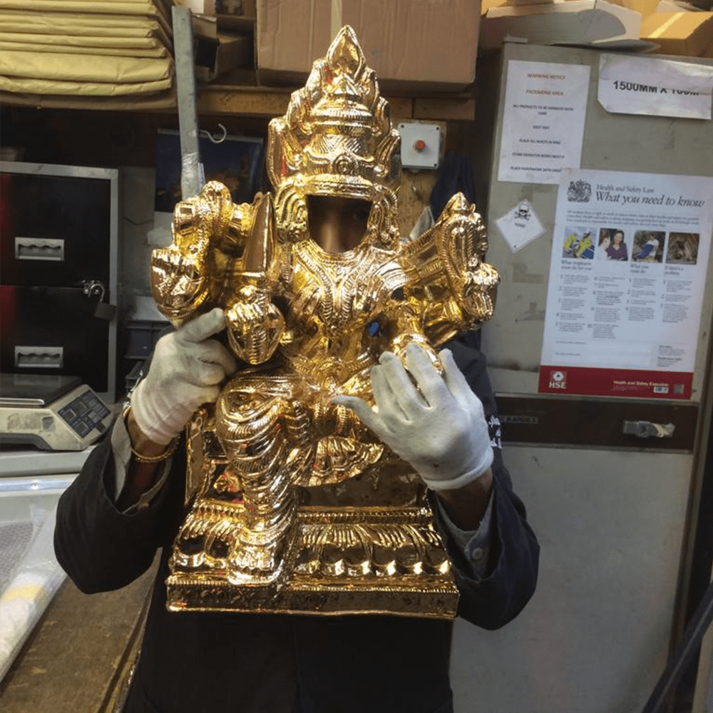 Gold plated religious artefacts by Goldgenie