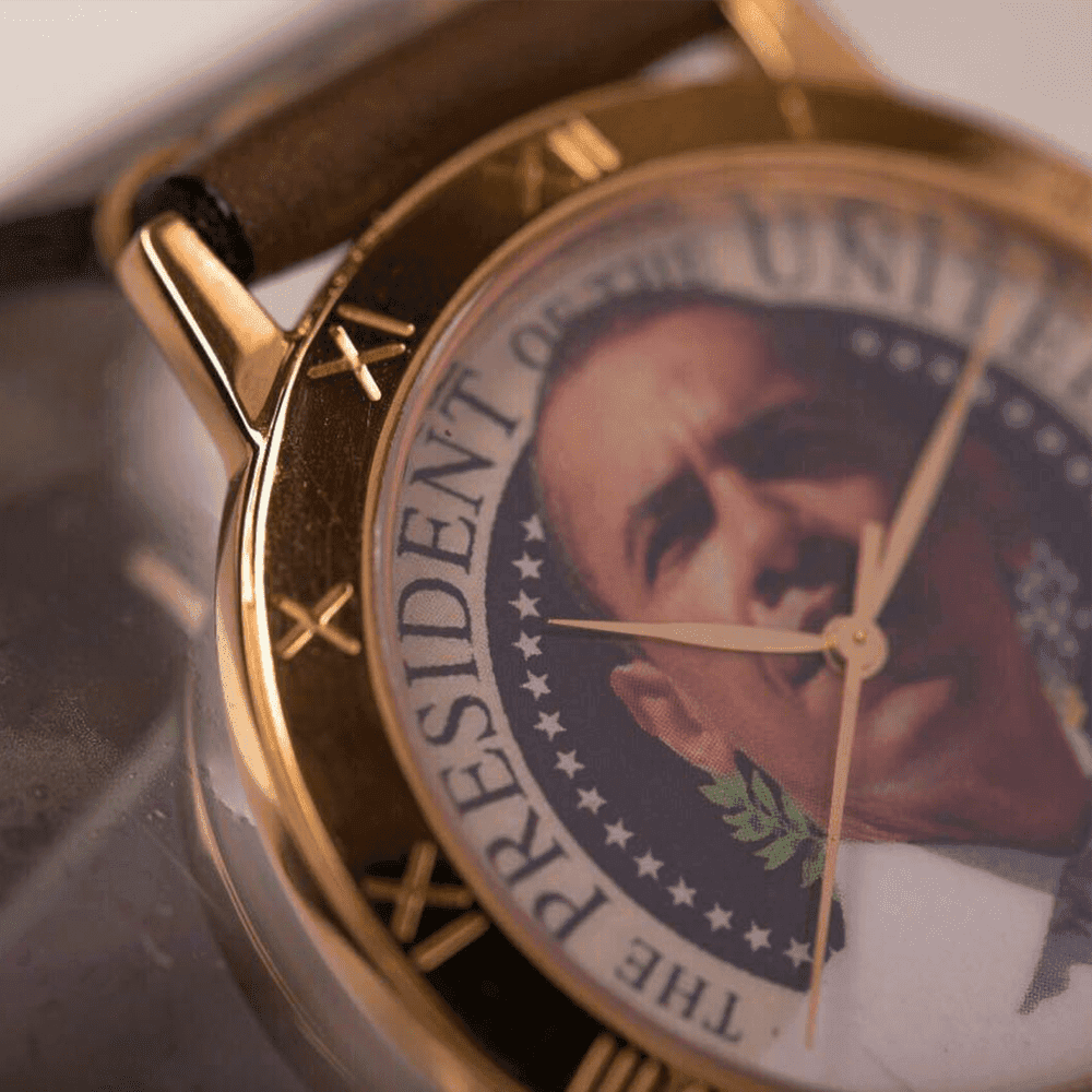 Gold plated stainless steel watch case