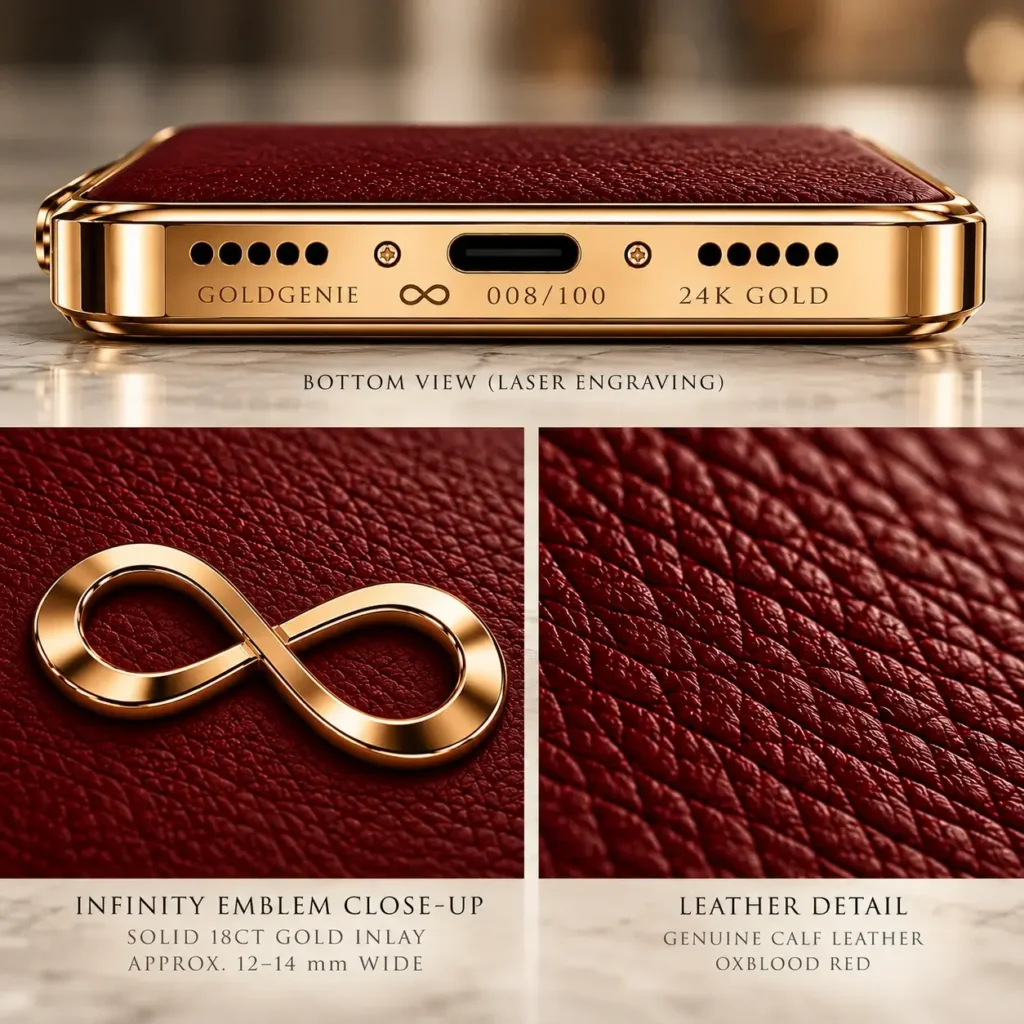 Goldgenie Infinity solid 18ct gold emblem