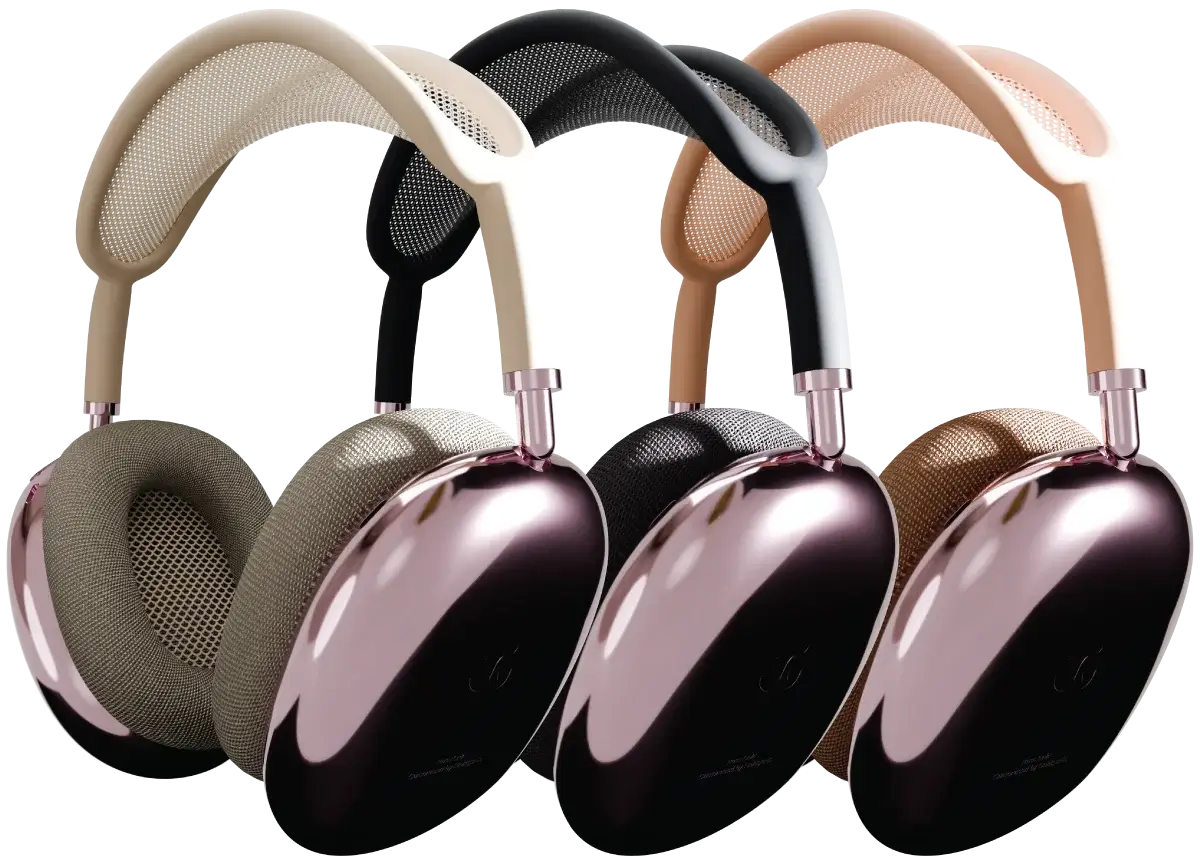 Rose Gold Apple AirPods Max Midnight Starlight Orange - Goldgenie
