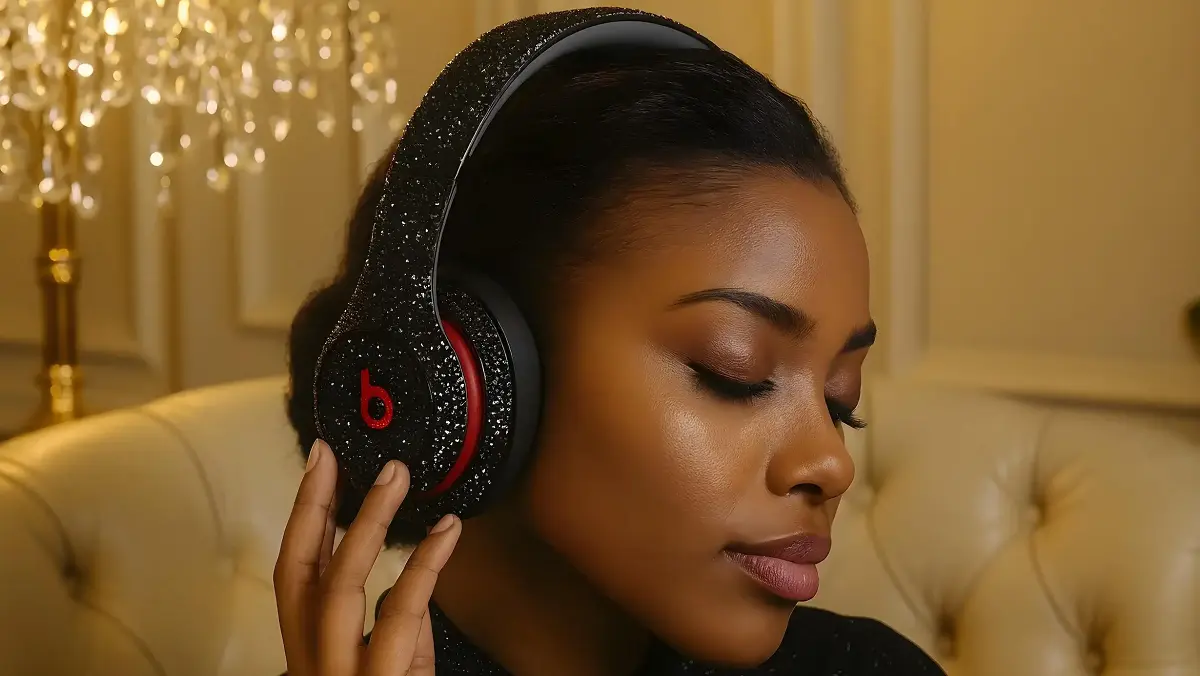 beats by dre swarovski crystal headphones luxury
