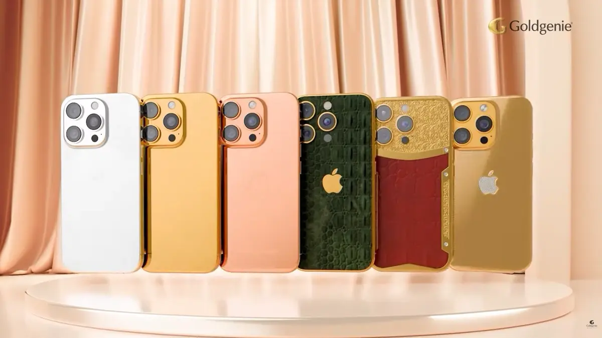 bespoke customised iPhone luxury gold iPhone by Goldgenie