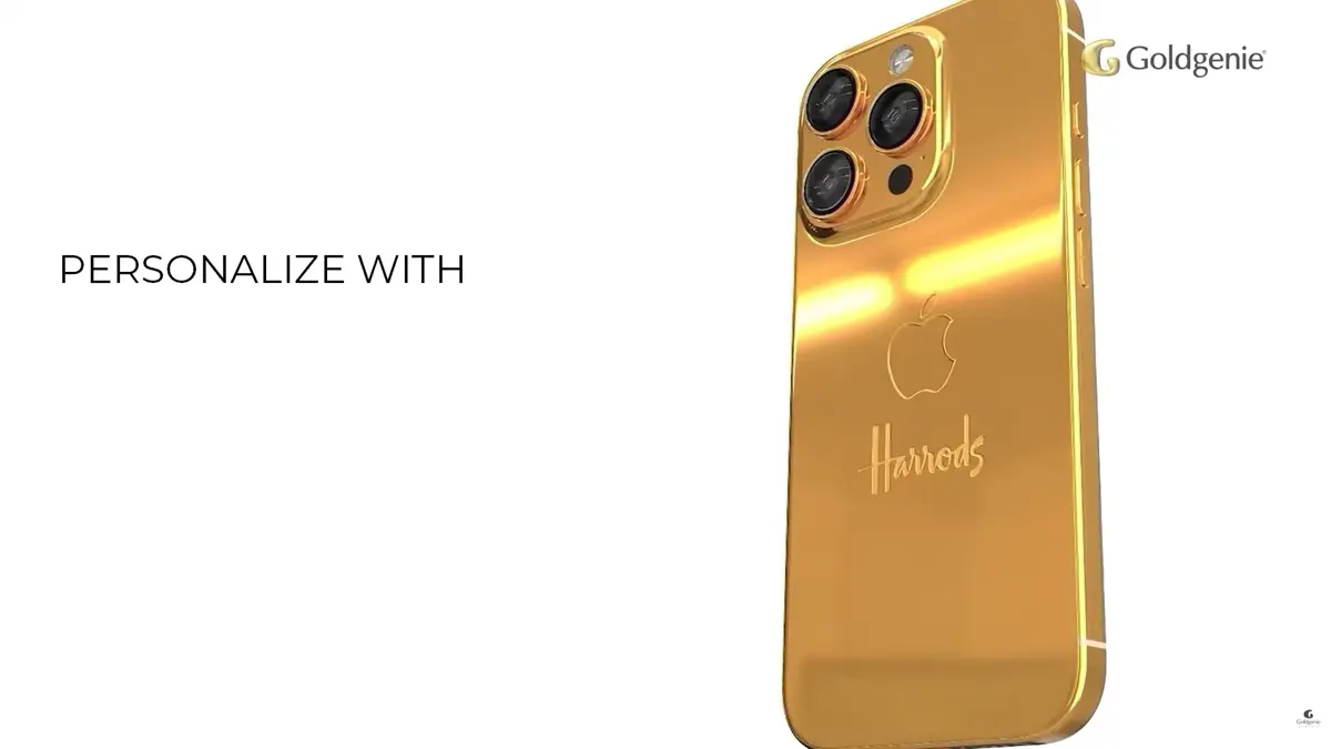 Goldgenie 24K Gold iPhone used by a business leader.