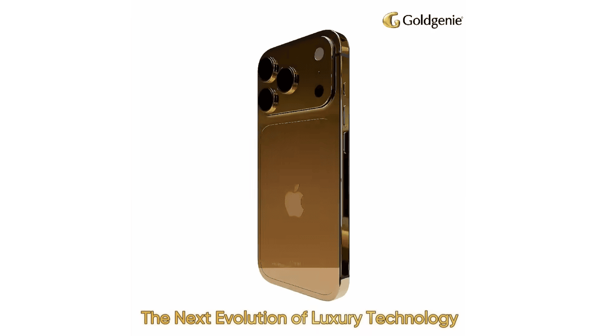 Gold iPhone 18 customised by Goldgenie with Priority Access now open