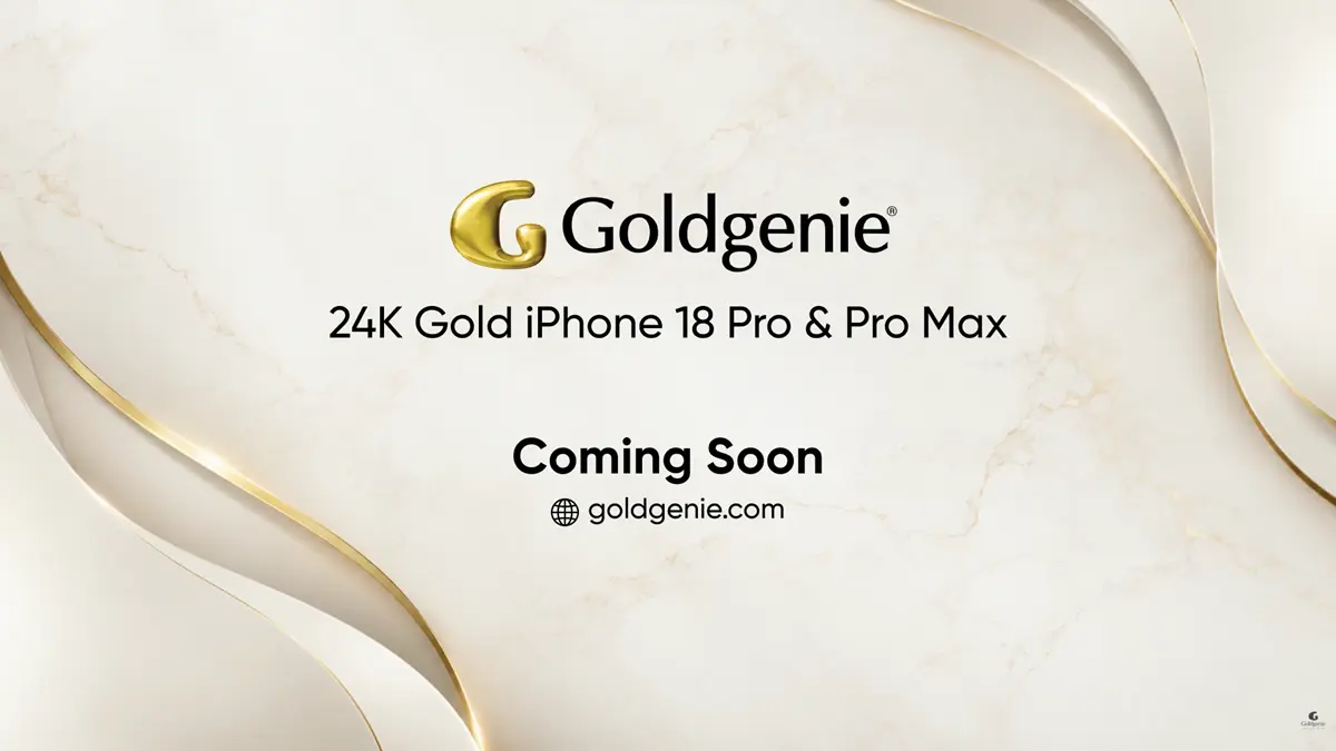 Gold iPhone 18 Pro Max luxury customisation by Goldgenie.