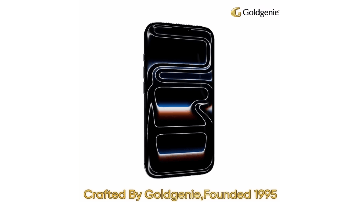 Goldgenie Gold iPhone 18 compared with a standard Apple iPhone