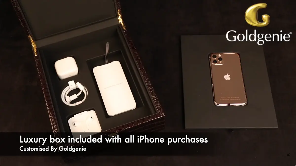 Gold plating luxury gifts including customised phones and accessories by Goldgenie