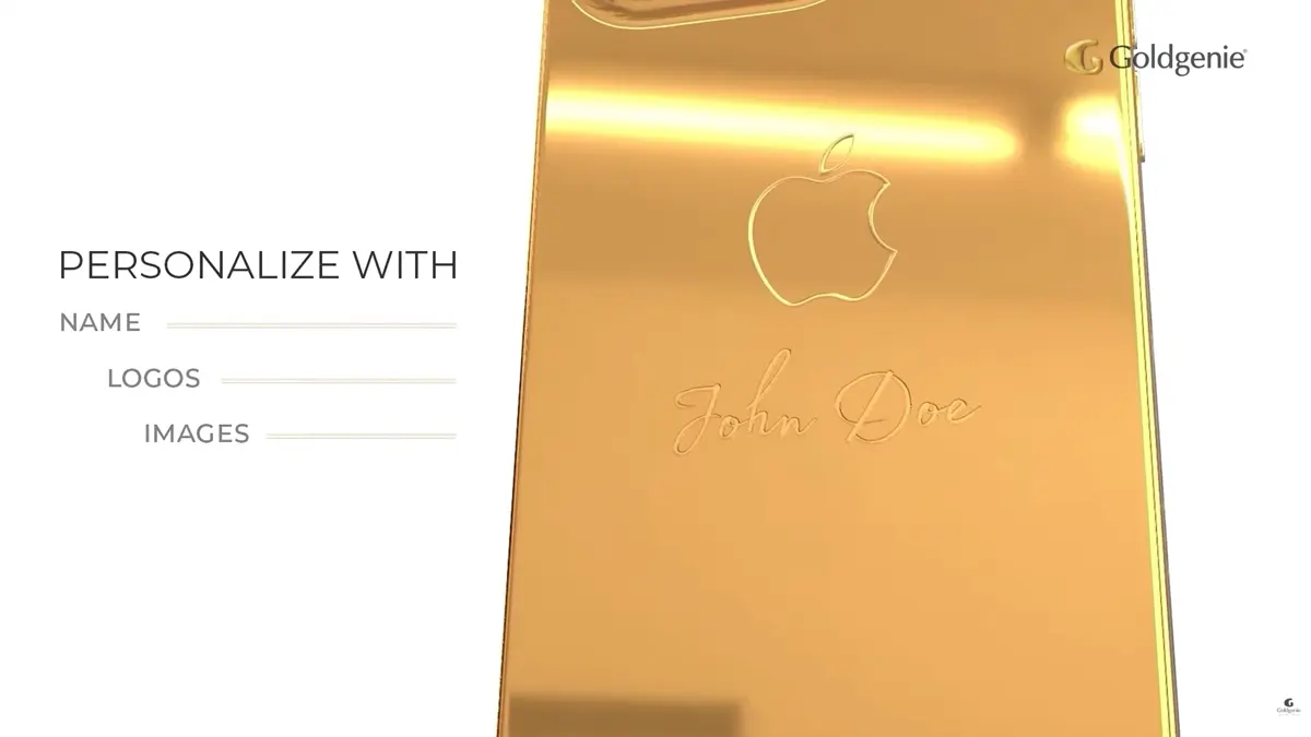 Goldgenie handcrafted luxury smartphone showcasing bespoke craftsmanship