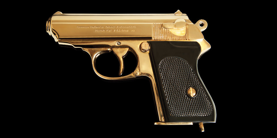 gun gold “The name is Bond, James Bond”