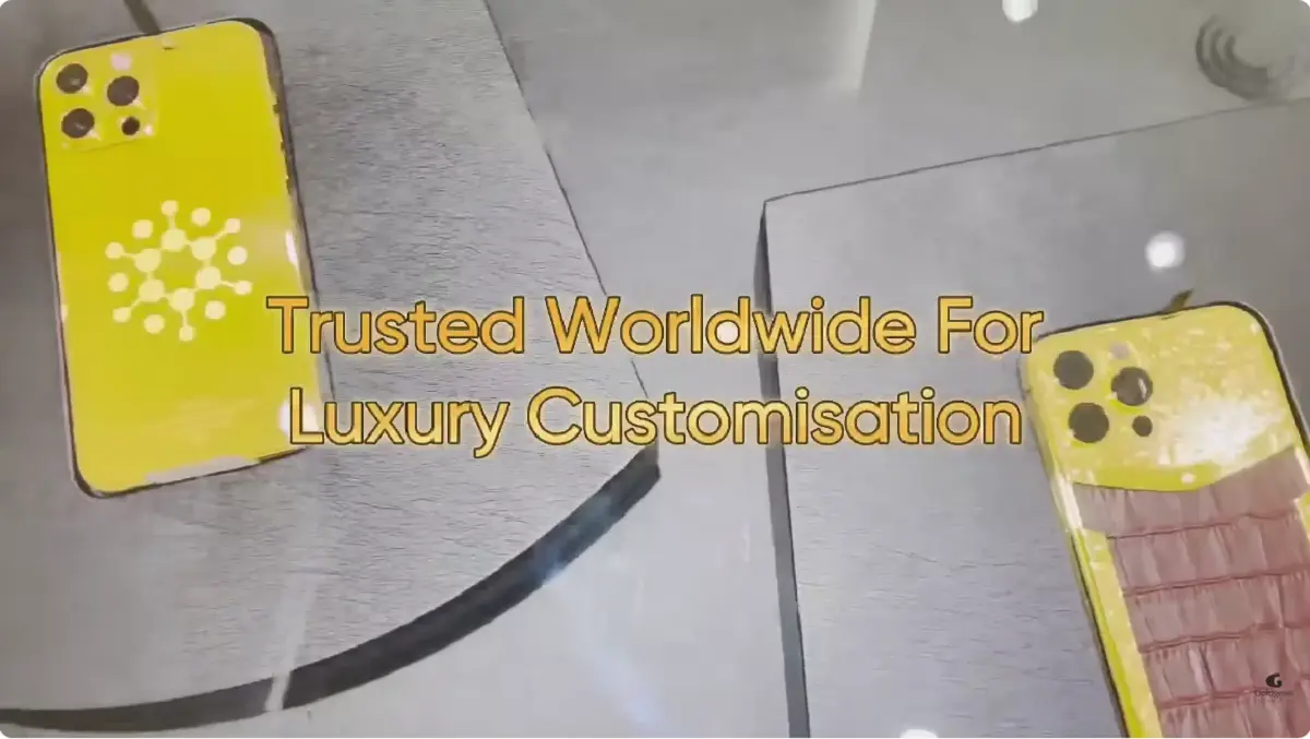Goldgenie transforming a genuine Apple iPhone into a bespoke luxury customised device