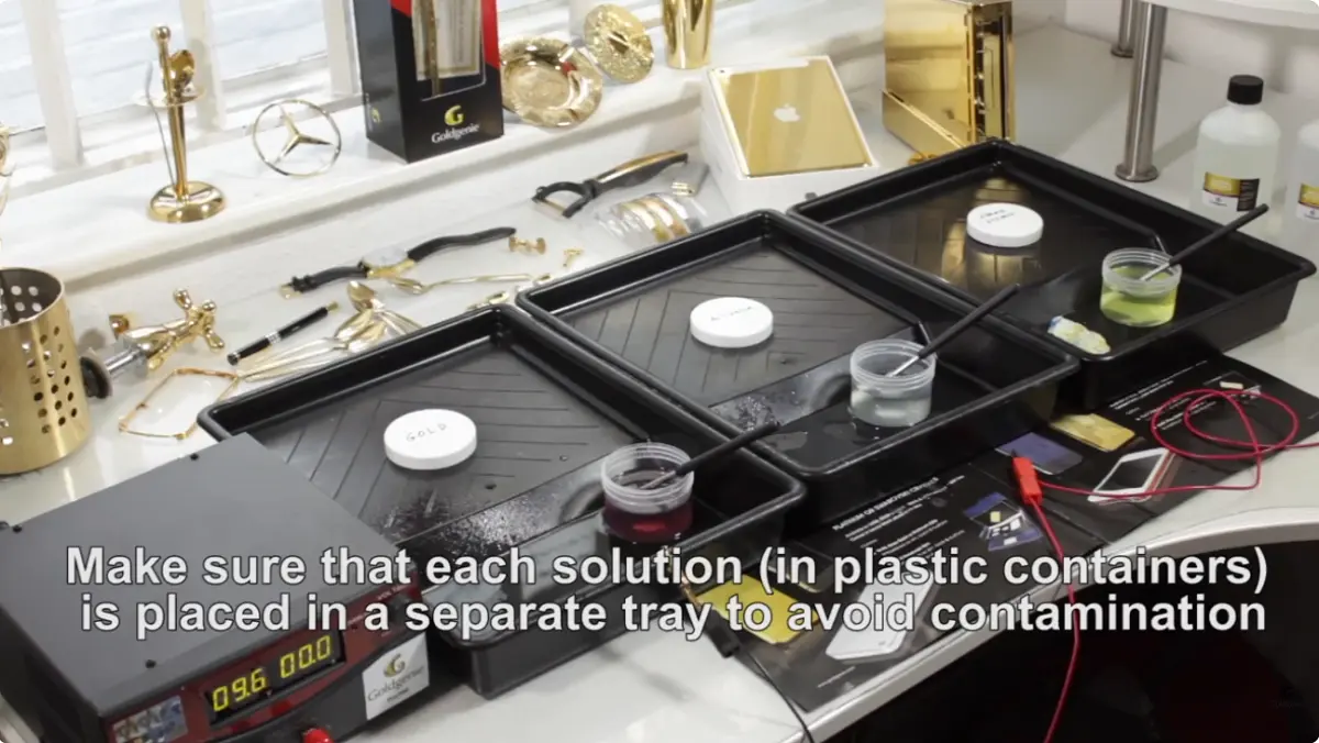 Luxury gold plating design on premium items by Goldgenie