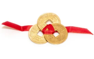 18k Solid Gold I Ching Coins