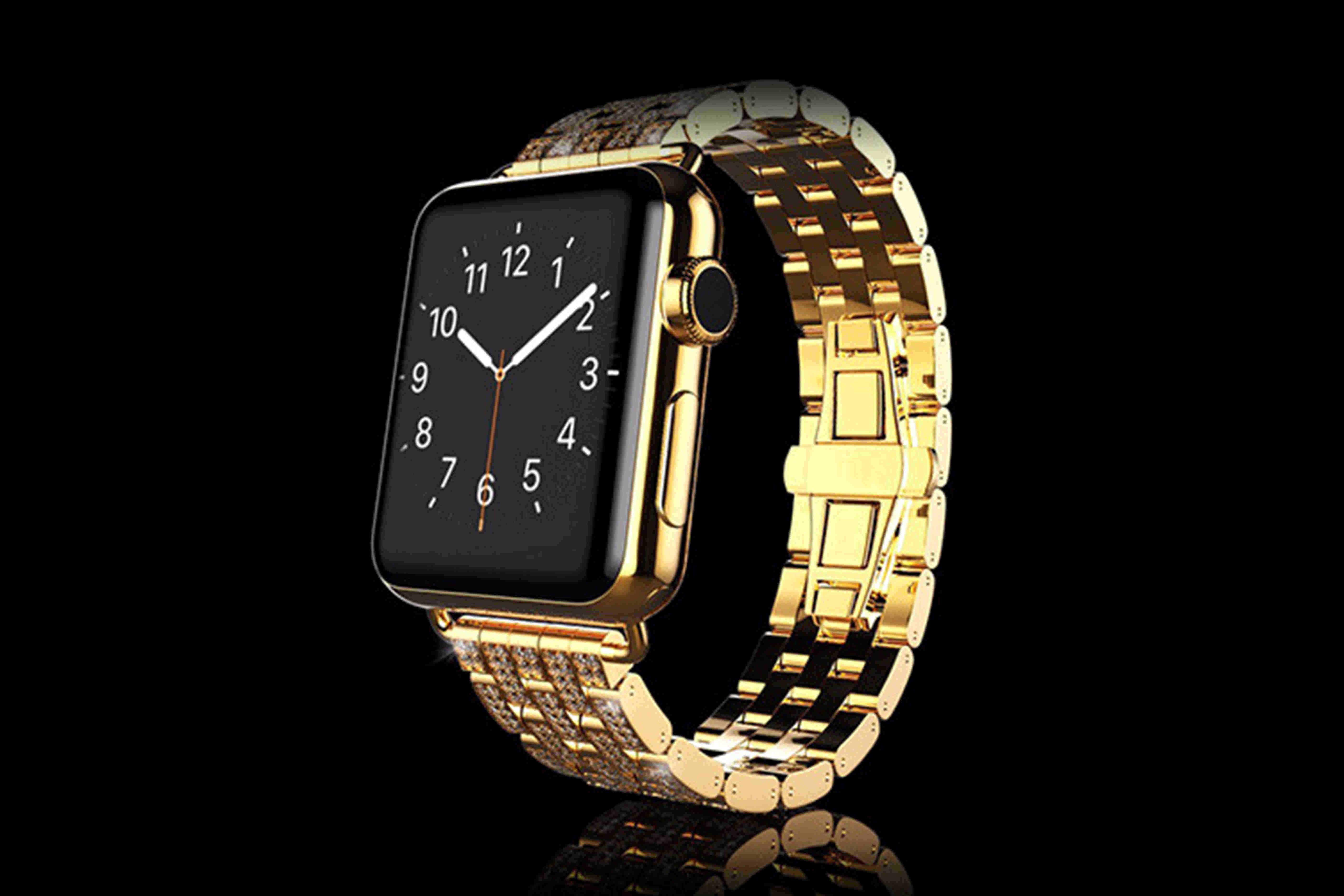 oluşturmak Kuralları dar  Luxury 24K Gold Apple Watch 6 with Brilliance strap | Goldgenie  International