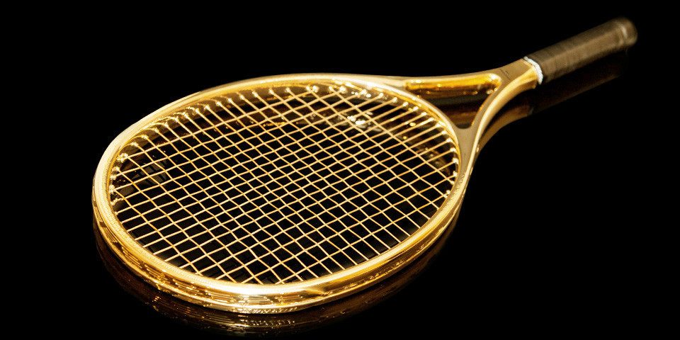 Limited Edition 24K Gold Champion’s Tennis Racket ...
