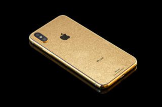 iPhoneX Gold Stardust flat