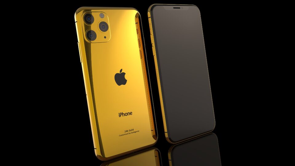 luxury unique gifts-iPhone 11 pro 24k Gold