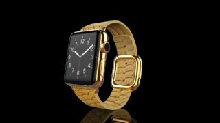 Gold Apple-Watch-5-Gold Python-focus
