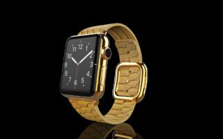 Gold Apple-Watch-5-Gold Python-focus