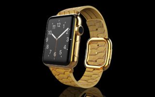 Apple-Watch-5-Gold-Python-Strap