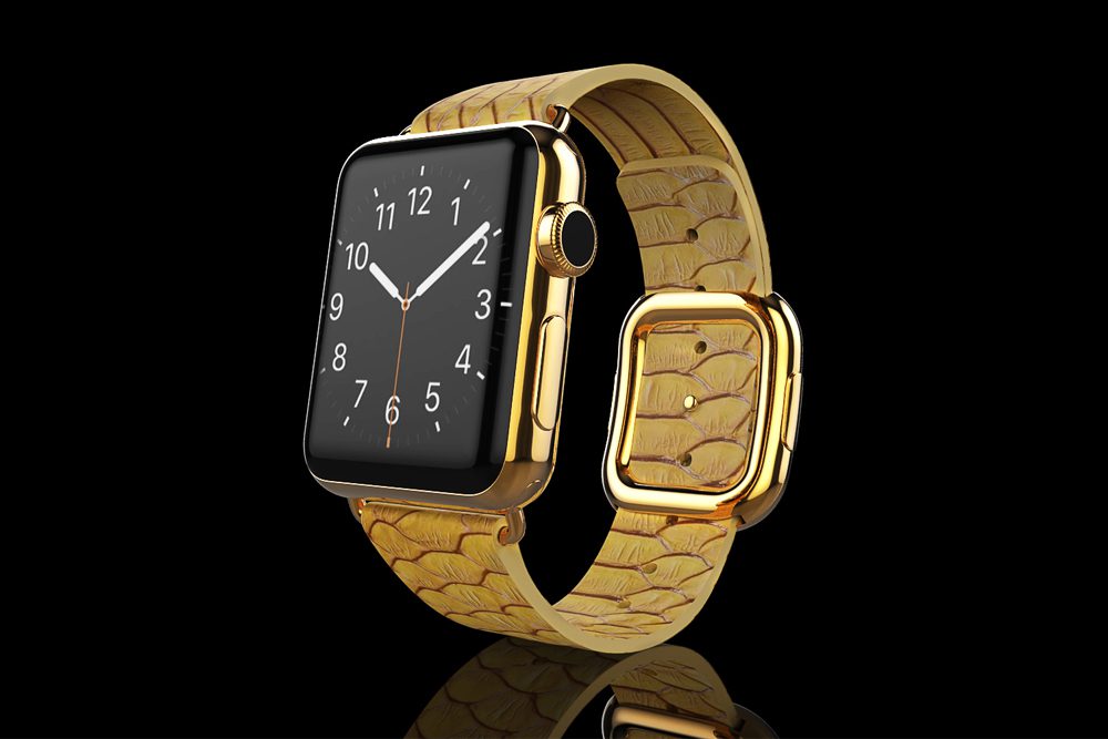Apple-Watch-5-Gold-Python-Strap