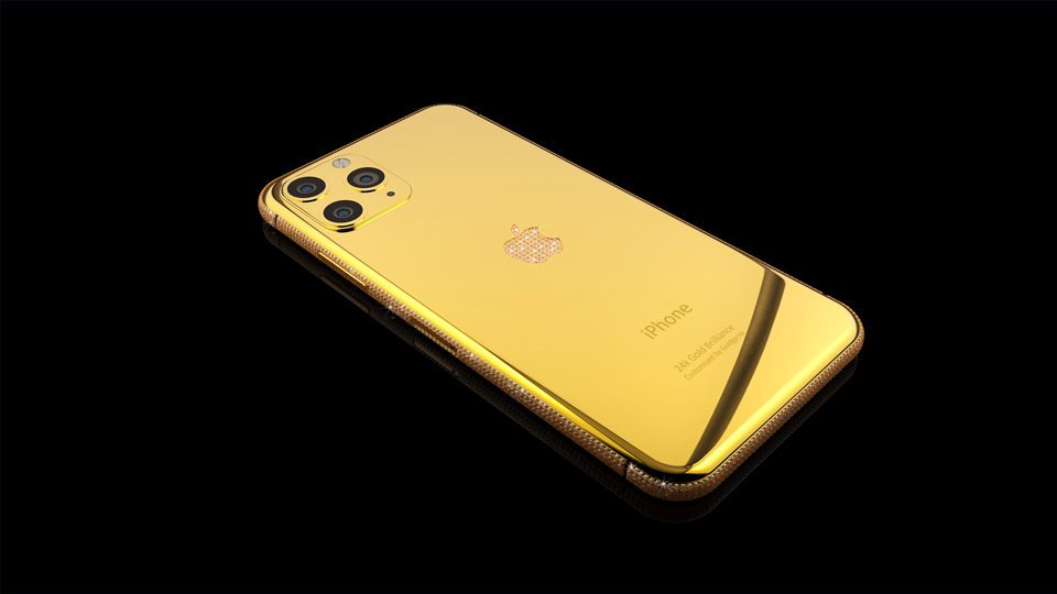 A Luxury-iPhone 11-Gold & Diamond
