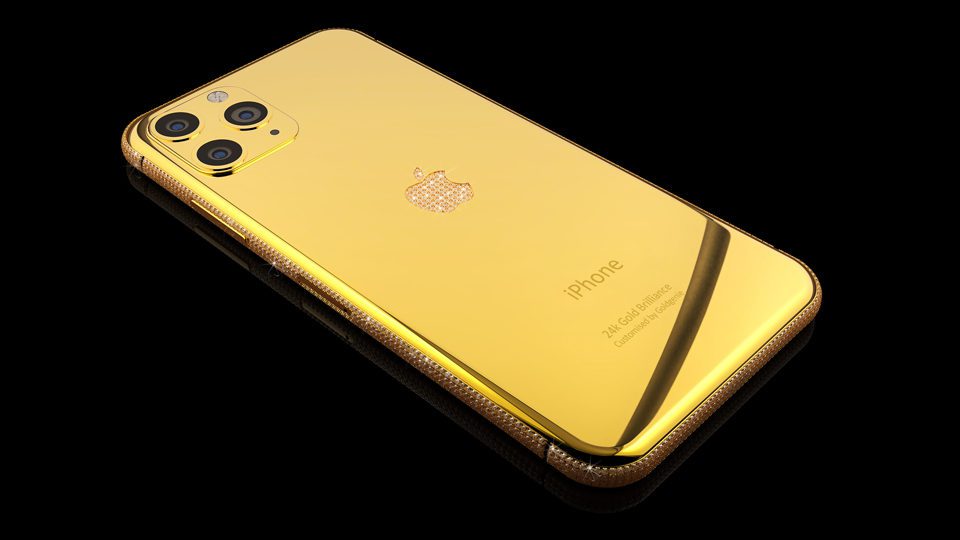 Luxury-iPhone 11-24k Gold & Diamond