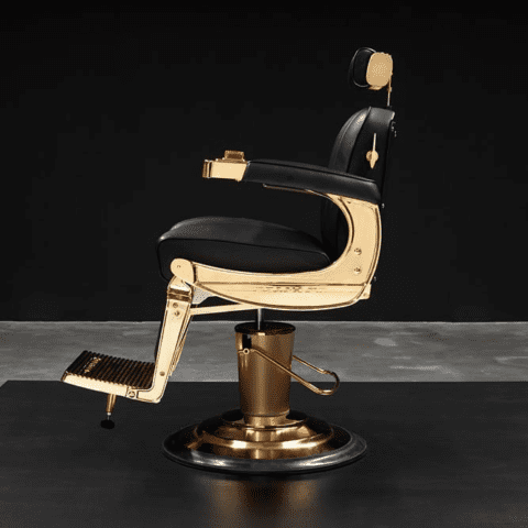 Gold Barber Chair
