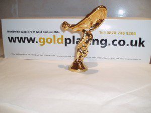 Gold Rolls Royce flying lady and new company packaging