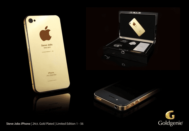 Steve Jobs Gold iPhone With Box