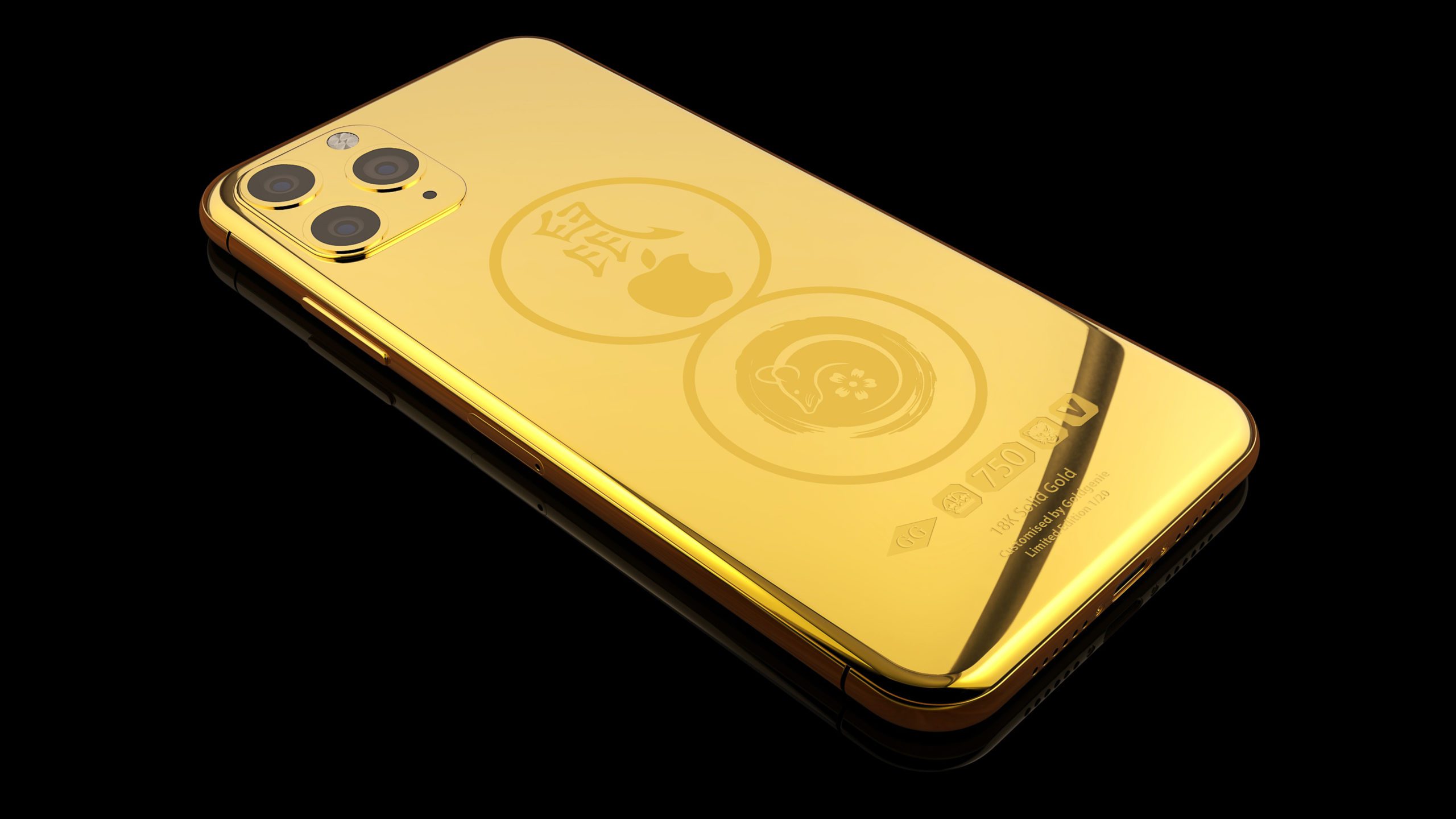 Year Of The Rat 18k Solid Gold Iphone 11 Pro Pro Max Goldgenie International