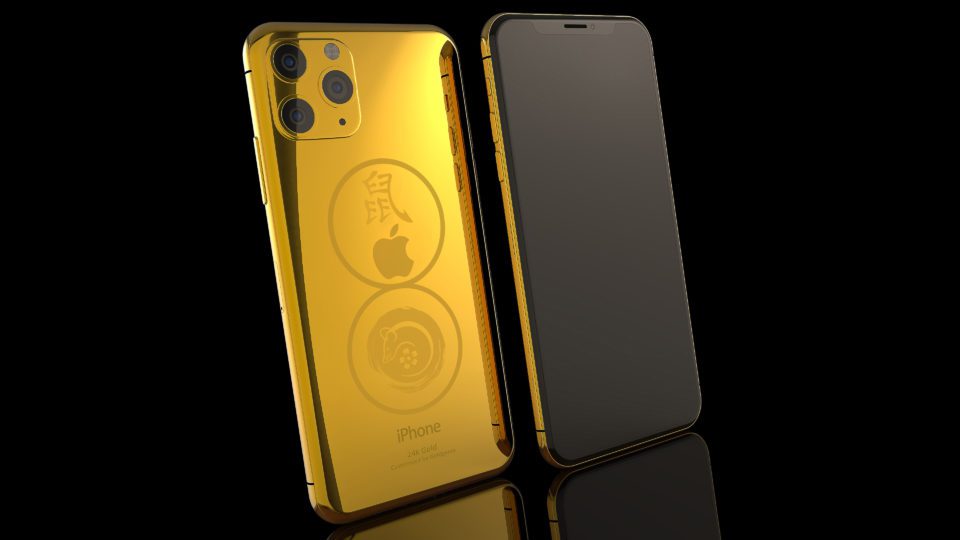 Year Of The Rat Diamond & 18k Solid Gold iPhone11 Pro Max-Luxury Gifts-8