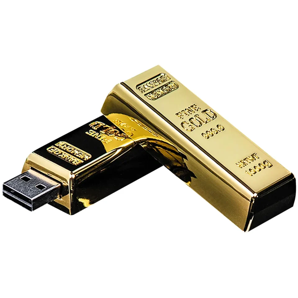 24K Gold USB Stick 128GB