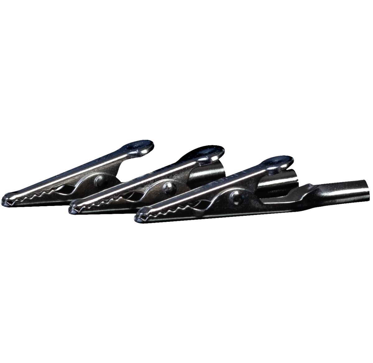 3 x Stainless Steel Crocodile Clips