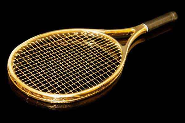 gold plated tennis ratchet