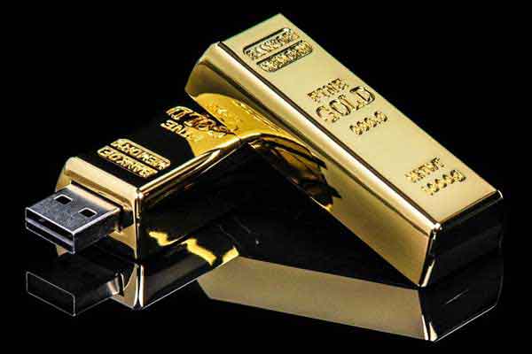 gold Plated USB drive