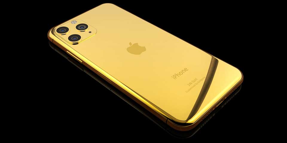 A Luxury iPhone 11 24k gold