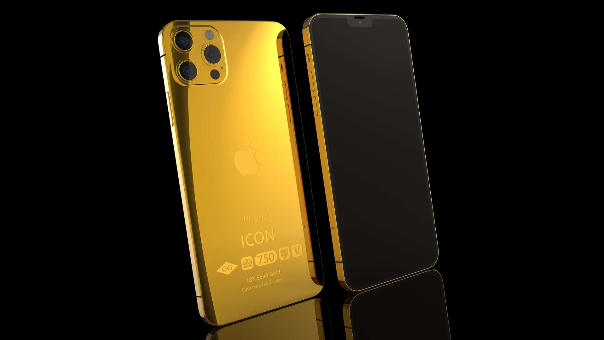 rehberlik tank uygulamak  18k Solid Gold iPhone 12 Pro Max - 512 GB (6.7”) | Goldgenie International